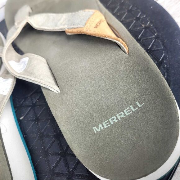 Merrell Women's Size 9 Gray Flip Flop Sandals Shoes - Picture 6 of 7